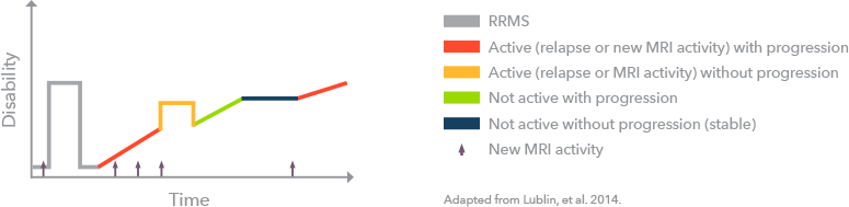 SPMS infographic (adapted from Lublin et al., 2014)